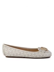 MICHAEL Michael Kors Baleriny Lillie Mac 40R9LIFP3B Beżowy. Brązowe baleriny MICHAEL Michael Kors, bez wzorów, ze skóry, bez obcasa, bez zapięcia. Za 479.99 zł.