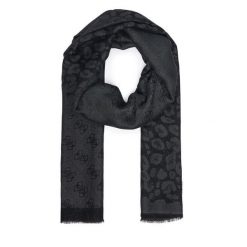 Szal Guess. Czarne szaliki i kominy Guess, z aplikacjami. Za 234.99 zł.