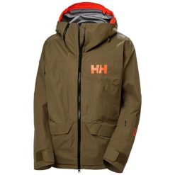 Damska kurtka narciarska Helly Hansen Ridge Infinity Shell. Brązowe kurtki narciarskie Helly Hansen, s, bez wzorów, z materiału, bez kaptura, narciarskie. Za 2,774.50 zł.