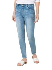 Timezone Dżinsy "Aleena" - Slim fit - w kolorze błękitnym rozmiar: W33/L28. Niebieskie jeansy Timezone, l, z aplikacjami, klasyczne. Za 145.60 zł.