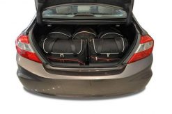 Torby Do Bagażnika Honda Civic Limousine 2012-2017 5Szt Kjust. Czarne torby podróżne KJUST, bez wzorów, z kauczuku. Za 1,515.00 zł.