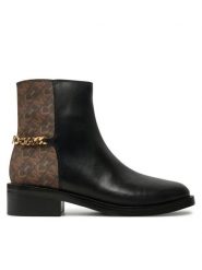 MICHAEL Michael Kors Botki 40F4CLME8L Czarny. Czarne botki MICHAEL Michael Kors, bez wzorów, ze skóry, bez obcasa, na płaskiej podeszwie, bez zapięcia. Za 649.99 zł.