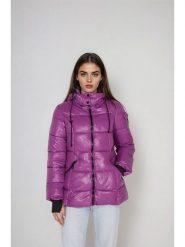 Steve Madden Kurtka zimowa w kolorze fioletowym rozmiar: XS. Różowe kurtki Steve Madden, na zimę, xs, bez wzorów, z puchu, bez kaptura. Za 173.99 zł.