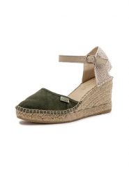 Natural world Czółenka w kolorze oliwkowo-beżowym na koturnie rozmiar: 37. Brązowe czółenka Natural World, bez wzorów, klasyczne, bez obcasa, na koturnie, bez zapięcia. Za 165.99 zł.