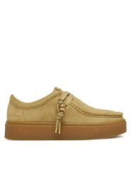 Clarks Półbuty Boxbee Walla. 26328110 Beżowy. Brązowe półbuty wsuwane Clarks, bez wzorów, ze skóry, bez obcasa, na płaskiej podeszwie. Za 479.99 zł.