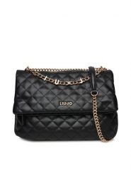 Liu Jo Torebka Esc Crossbody AA5058 E0015 Czarny. Czarne torebki klasyczne Liu Jo, bez wzorów, ze skóry, bez dodatków. Za 539.99 zł.