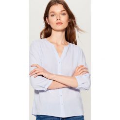 Koszula z rękawami 3/4 - Niebieski. Koszule Mohito. W wyprzedaży za 39.99 zł.