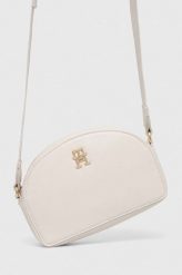 Tommy Hilfiger torebka kolor biały. Białe listonoszki Tommy Hilfiger, bez wzorów, z materiału, bez dodatków. Za 579.99 zł.