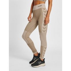 Damskie legginsy mid-rise Hummel Clea. Szare legginsy Hummel, bez wzorów, z dzianiny, sportowe. Za 170.00 zł.