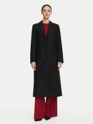HUGO Płaszcz wełniany Mojeni 50569838 Czarny Relaxed Fit. Czarne płaszcze Hugo, na zimę, bez wzorów, z syntetyku, bez kaptura. Za 1,849.00 zł.