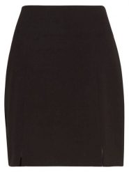 MOSS COPENHAGEN Spódnica "Cally Chana" w kolorze ciemnobrązowym rozmiar: L. Brązowe spódnice Moss Copenhagen, l, bez wzorów, mini. Za 130.99 zł.