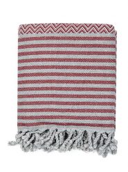 Ottoman Chusta hammam "Fenomen" w kolorze bordowym - 190 x 105 cm rozmiar: onesize. Czerwone chusty Ottoman, bez wzorów, z bawełny. Za 69.99 zł.