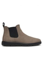 ECCO Sztyblety Bella 2 23931361768 Szary jasny. Szare botki ECCO, bez wzorów, z nubiku, bez obcasa, na płaskiej podeszwie, bez zapięcia. Za 579.99 zł.