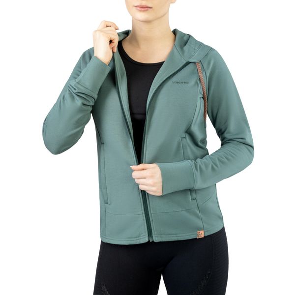 Bluza damska Viking Bamboo Lonetree Hoodie Lady. Niebieskie bluzy Viking, l, bez wzorów, sportowe, bez ramiączek, bez kaptura. Za 299.90 zł.