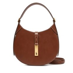 Torebka Polo Ralph Lauren. Brązowe listonoszki Polo Ralph Lauren, bez wzorów, bez dodatków. Za 2,499.00 zł.