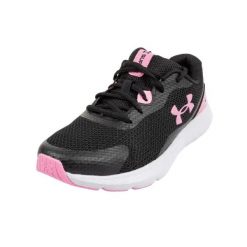 Buty Treningowe Z Okrągłym Noskiem Dla Kobiet. Czarne buty treningowe Under Armour, bez wzorów, z gumy, bez zapięcia, na jogę i pilates. Za 217.00 zł.