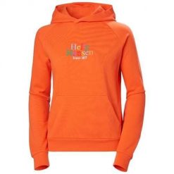 Bluza sportowa damska Helly Hansen Core Graphic. Brązowe bluzy z kapturem Helly Hansen, s, bez wzorów, z kapturem. Za 503.00 zł.