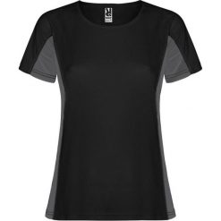 Damska Koszulka Sportowa Z Krótkim Rękawem Shanghai. Czarne t-shirty sportowe ROLY, s, bez wzorów, bez ramiączek, na jogę i pilates. Za 34.99 zł.