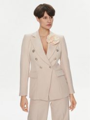 Maryley Marynarka 24EB139/M13/43GE Beżowy Regular Fit. Brązowe marynarki i żakiety Maryley, m, bez wzorów, z syntetyku, bez ramiączek. Za 329.99 zł.