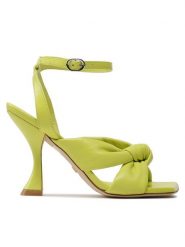 Stuart Weitzman Sandały Playa Ankl-Strp100Kn SD881 Zielony. Zielone sandały Stuart Weitzman, bez wzorów, ze skóry, bez obcasa, na słupku, bez zapięcia. Za 1,199.00 zł.