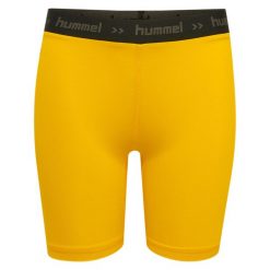 Spodenki dziecięce Hummel Performance First HML. Niebieskie szorty Hummel, bez wzorów, sportowe. W wyprzedaży za 72.00 zł.