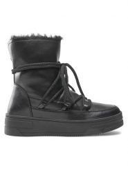 Jenny Fairy Śniegowce WS5806-04 Czarny. Czarne śniegowce Jenny Fairy, bez wzorów, ze skóry, bez zapięcia. Za 129.99 zł.