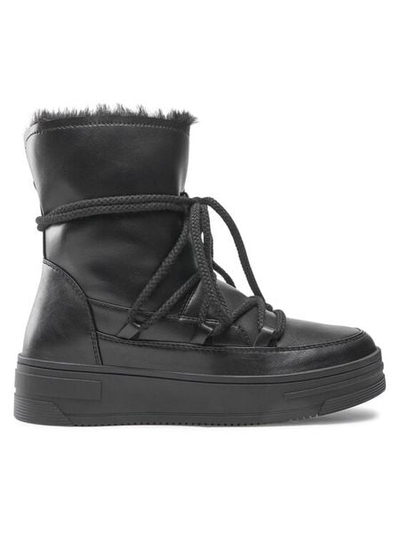 Jenny Fairy Śniegowce WS5806-04 Czarny. Czarne śniegowce Jenny Fairy, bez wzorów, ze skóry, bez zapięcia. Za 129.99 zł.