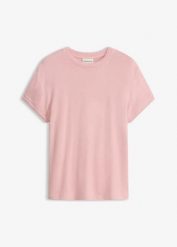 T-shirt w optyce 2 w 1 z mieszanki wiskozy. Czerwone t-shirty bonprix, bez wzorów, z dzianiny, bez kołnierzyka, bez ramiączek. Za 67.99 zł.