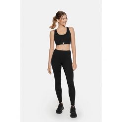 Legginsy fitness damskie Eclipse Cardiobunny z wysokim stanem. Czarne bielizna termoaktywna damska Cardio Bunny, bez wzorów. Za 59.99 zł.