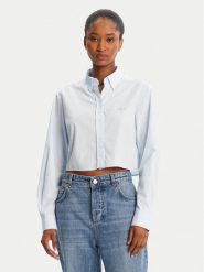 Tommy Jeans Koszula DW0DW21400 Błękitny Relaxed Fit. Niebieskie koszule Tommy Jeans, m, bez wzorów, z bawełny, bez kołnierzyka, bez ramiączek. Za 209.99 zł.
