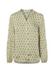 More & More Bluzka damska casual Kobiety wiskoza zielony|różowy|biały wzorzysty, 46. Białe bluzki More & More, bez wzorów, z wiskozy, casualowe, bez kołnierzyka, bez ramiączek. Za 339.95 zł.