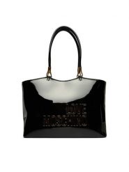 LOVE MOSCHINO Torebka JC4247PP0OKE100A Czarny. Czarne shopper bag Love Moschino, bez wzorów, ze skóry, bez dodatków. Za 1,049.00 zł.
