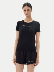 EA7 Emporio Armani T-Shirt 7W000274 AF12945 UC001 Czarny Slim Fit. Czarne t-shirty EA7 Emporio Armani, xxl, bez wzorów, z syntetyku, bez kołnierzyka, bez ramiączek. Za 239.99 zł.