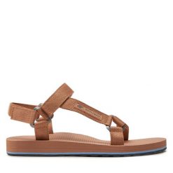 Sandały 4F. Brązowe sandały 4f, bez wzorów, bez obcasa, na płaskiej podeszwie, bez zapięcia. Za 159.99 zł.