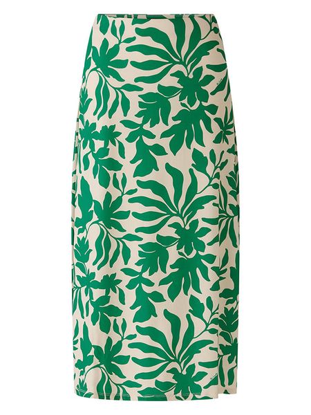 Miss Lagotte Spódnica w kolorze kremowo-zielonym rozmiar: 38. Brązowe spódnice Miss Lagotte, bez wzorów, maxi. Za 132.05 zł.