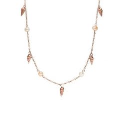 Purelei Purelei Naszyjnik Akala Naszyjniki 1 ct Damski. Czerwone naszyjniki Purelei, z materiału, z perłą, ze stali. Za 194.59 zł.