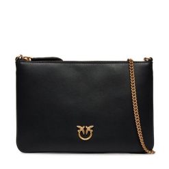 Torebka PINKO. Czarne kopertówki Pinko, bez wzorów, bez dodatków. Za 679.99 zł.