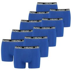 HEAD bokserki męskie zestaw 10 sztuk Blue/Black. Niebieskie bluzy bez kaptura Head, m, bez wzorów, z bawełny, bez kaptura, tenisowe. Za 307.92 zł.