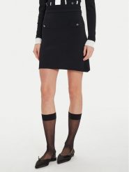 Motivi Spódnica mini 1644W100626N Czarny Regular Fit. Czarne spódnice Motivi, bez wzorów, z wiskozy, mini. Za 179.99 zł.