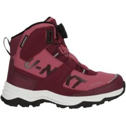 Buty trekkingowe Whistler Nocara. Czerwone buty trekkingowe WHISTLER, z materiału, bez zapięcia. Za 327.00 zł.