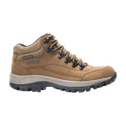 Damskie skórzane buty trekkingowe Bayton Mid. Brązowe buty trekkingowe Regatta, z materiału, bez zapięcia. Za 776.00 zł.