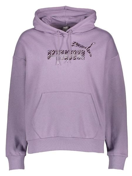 Puma Bluza "Essentials+" w kolorze fioletowym rozmiar: M. Różowe bluzy Puma, m, bez wzorów, z kapturem. Za 118.01 zł.