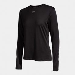 Koszulka do biegania damska Joma R-Nature. Czarne t-shirty sportowe Joma, m, bez wzorów, z elastanu, bez ramiączek, do biegania. Za 127.55 zł.