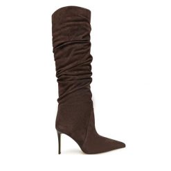 Kozaki MICHAEL Michael Kors. Brązowe kozaki MICHAEL Michael Kors, bez wzorów, bez obcasa, na szpilce, bez zapięcia. Za 1,179.00 zł.