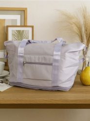 Składana torba podróżna z kieszeniami - szary. Szare torby podróżne Sinsay, bez wzorów. Za 32.99 zł.