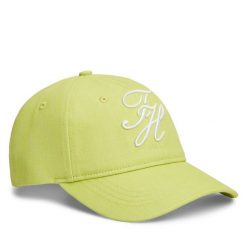 Czapka z daszkiem Tommy Hilfiger. Zielone czapki z daszkiem Tommy Hilfiger, bez wzorów. Za 209.99 zł.