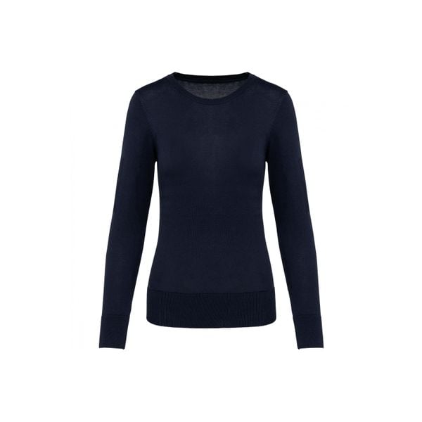 Suprima sweter z okrągłym dekoltem dla kobiet Kariban Premium. Czarne swetry KARIBAN, na zimę, bez wzorów, z bawełny, bez ramiączek. Za 204.50 zł.