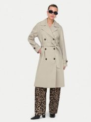 ONLY Trencz Leja 15336402 Beżowy Regular Fit. Brązowe płaszcze ONLY, xl, bez wzorów, z syntetyku, bez kaptura. Za 179.99 zł.