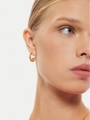 Guess Kolczyki JUBE04 659JW Złoty. Żółte kolczyki Guess, metalowe. Za 129.99 zł.