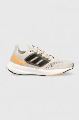 Adidas Performance buty do biegania Pureboost 22 kolor beżowy. Brązowe buty do biegania adidas Performance, bez wzorów, z materiału, bez zapięcia, do biegania. Za 549.99 zł.